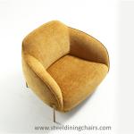 Modern Accent Fabric Flannelette Stainless Steel 1 Seater Sofa