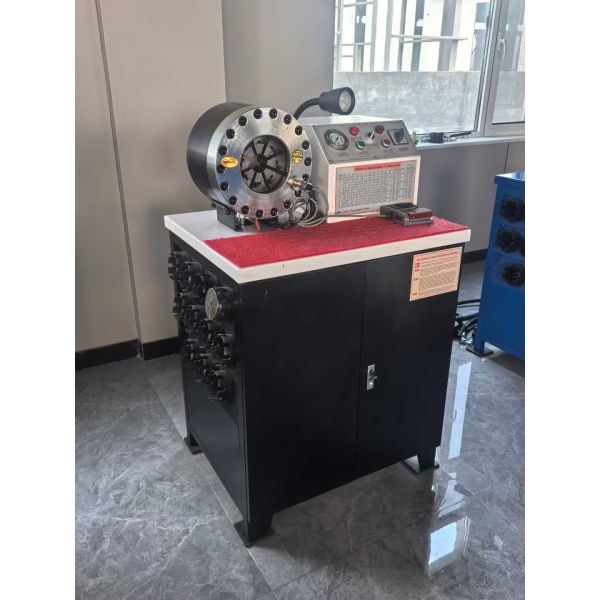 600T Crimping Force Rubber Hose Crimping Machine with 6-51mm Range and 10 Interchangeable Dies