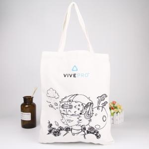 Wholesale Folding Custom Drawing Cotton Printed Reusable Shopping Bags Washable from china suppliers