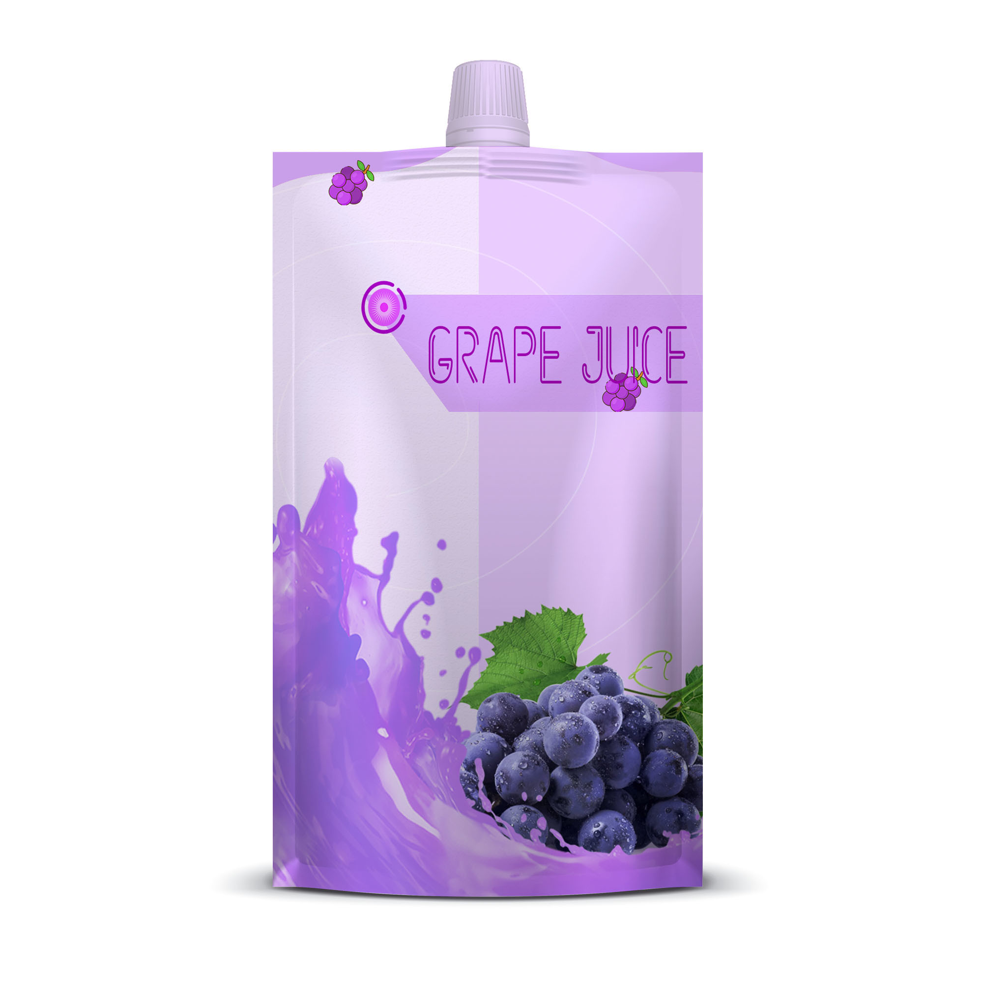 100ml Stand Up Reusable Plastic Juice Spout Pouch Non Toxic