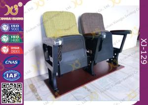Wholesale Small Folded Church Seating Chairs , Steel Frame University Lecture Hall Seating from china suppliers