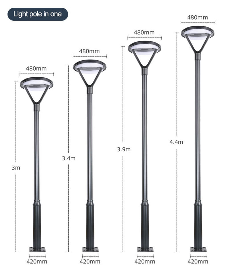 Hot Sell Decorative Gate Pillar Light Power Item Lighting Outdoor LED Solar Garden Light