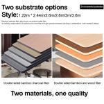 Interior Decorative Bamboo Crystal Panels Wood Grain Bamboo Charcoal Wood Veneer