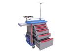 Mobile Emergency Medical Trolleys / Medical Supply Cart 4 Inch Castors