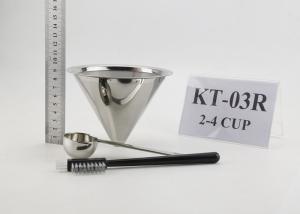 Wholesale Christmas Gift Stainless Steel Coffee Dripper With Cup Stand 125g Weight from china suppliers