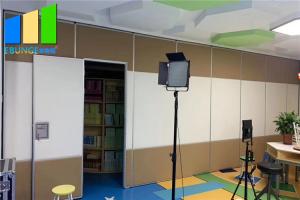 Wholesale Commercial Sound Absorbing Folding Partition Door With Pass Door from china suppliers