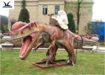 Indoor Amusement Park Large Ride On Dinosaur Remote Control / Insert Coin