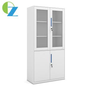 Wholesale 12mm Edge Slim Metal Locker Glass Steel Swing Door Cupboard from china suppliers