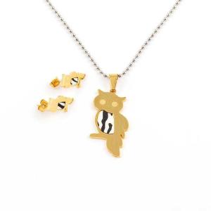 Wholesale South American Fashion Stainless Steel Earrings With Matched Pendant Necklace Set CQT40 from china suppliers