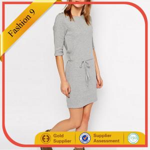 Wholesale Textured Jersey Dress with Tie Waist from china suppliers