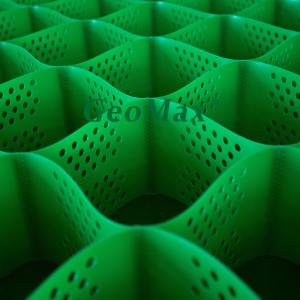 Wholesale Green Black HDPE Geocell 200mm Height 356mm Welding Space For Railways Support Pier Airport Runways Large Vehicles Heavy Industrial from china suppliers