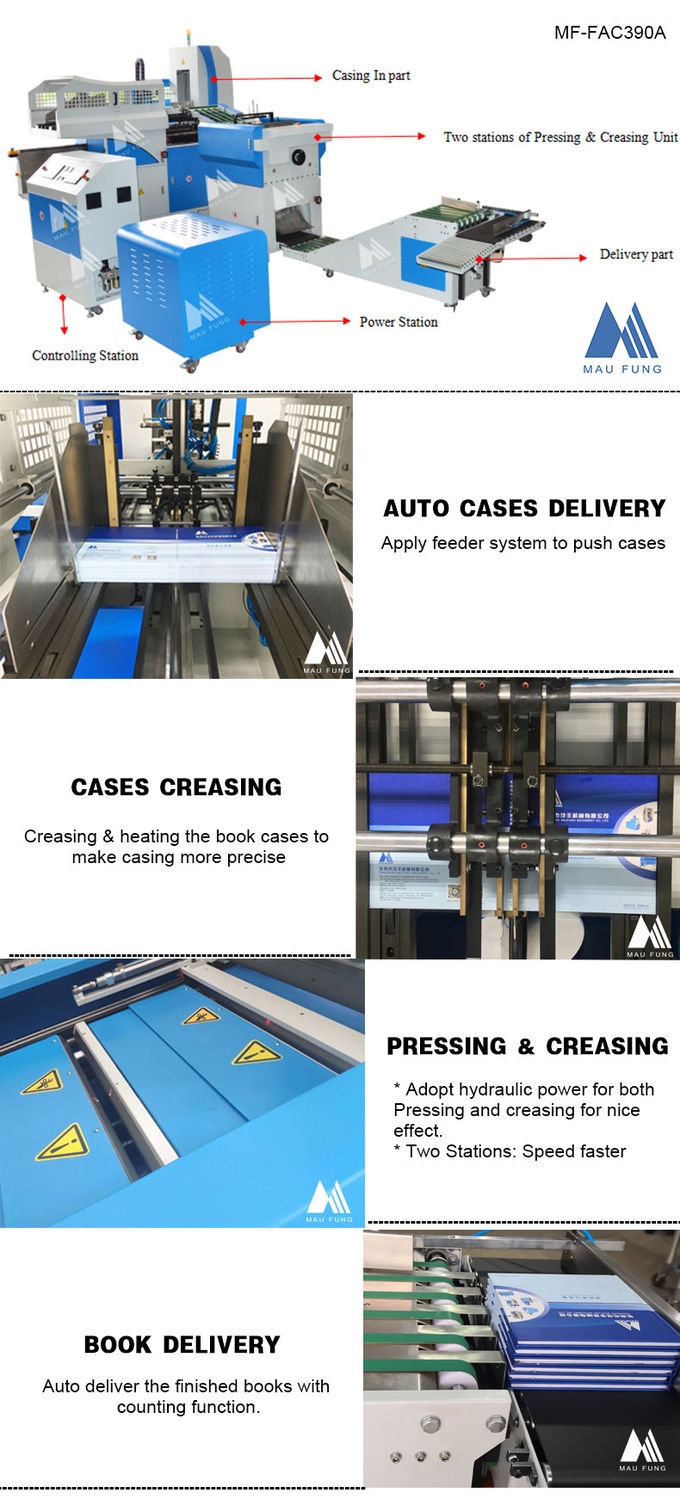 Automatic Notebook Making Machine Auto Casing In Machine For Diaries Making MF-FAC390A