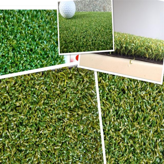 Natural Looking Artificial Golf Grass / PP Non Woven SBR Artificial Golf Turf Grass