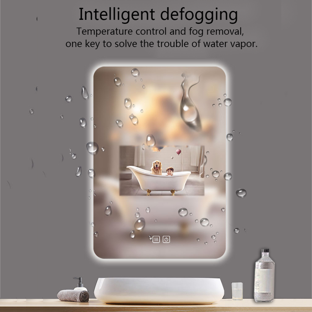 Smart Touch Screen LED Mirror for Everyday in Bathroom Decoration and Modern Home Decor