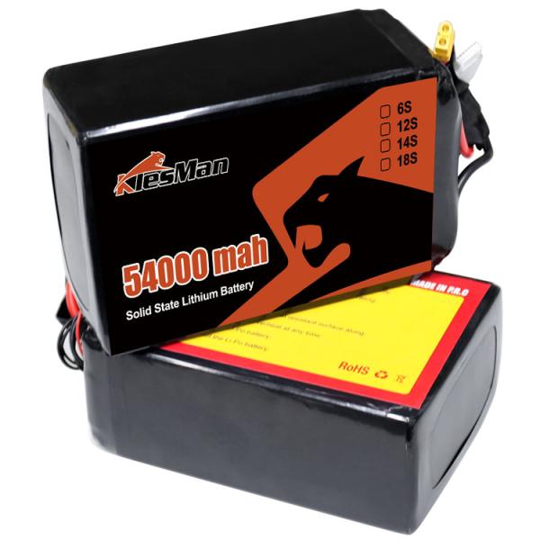 Klesman UAV lipo drone battery 6S 12S 14S 18S 44000mAh 54000mAh 66000mAh