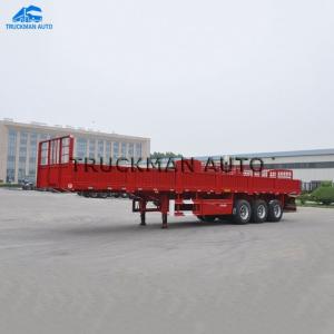 Wholesale 50 Tons Loading 3 Axle Semi Trailer , Cargo Semi Trailer For Logistics Business from china suppliers