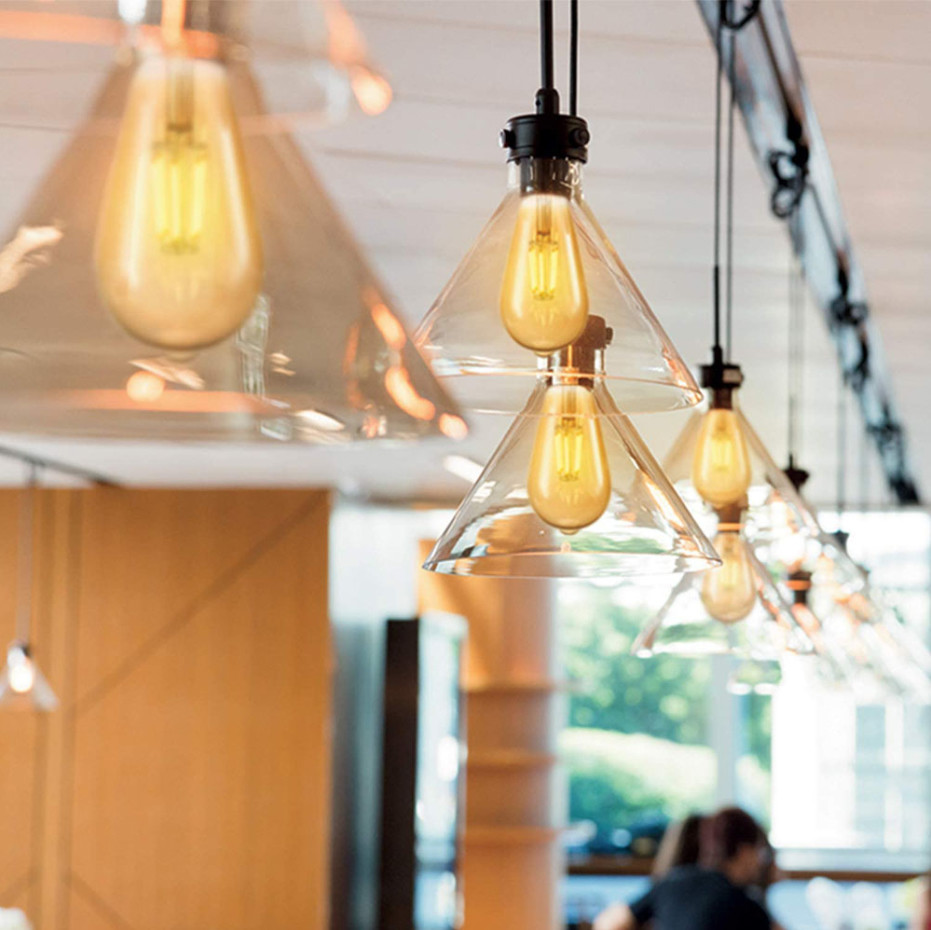 LED Long Edison LED Filament Bulbs Light Amber 6W 8W ST64 1050lm