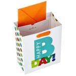 Craft Happy Birthday Gift Bag With Customized Logo For Birthday Shopping Tote