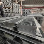 30mm Crossbar Spacing Black Flat Bar Industrial Steel Grating