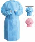 Sterile Disposable Protective Gowns Nonwoven Gowns With Knitted Cuff Medical