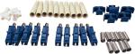 LC Duplex Fiber Optic Connectors One Piece Unassembled SM MM For 3.0mm Cable
