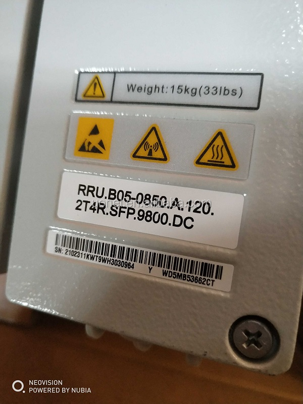 rru3653 DC 02311ENA WD5MAW365303 850mhz 2*80W 48V