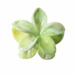 8cm marble patterned plumeria Grab Flower ponytail Hair clip Sweet hair shark