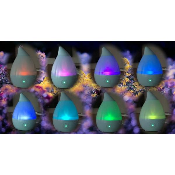 Household Drop - Shaped Led Aroma Ultrasonic Humidifier PP ABS Material