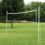 Black Outdoor Sports Netting / Outdoor Badminton Net PE Nylon Material