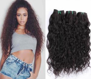 Wholesale Raw Wavy Hair Extentions Braiding Indian Natural Human Hair Wigs Weave Soft And Smooth 1b# Color from china suppliers