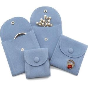 Wholesale Velvet Microfiber Suede Jewelry Pouch Bags For Necklaces Rings Bracelets from china suppliers
