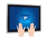 12.1 Inch 12 Inch Rugged Industrial Tablet PC Touch Screen With DC 12V 24V 2RJ45