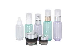Wholesale Wholesale Acrylic 15g 50g Cream Jar PET 100ml 120ml Lotion Serum Bottle Cosmetic Personal Care Set Packaging from china suppliers