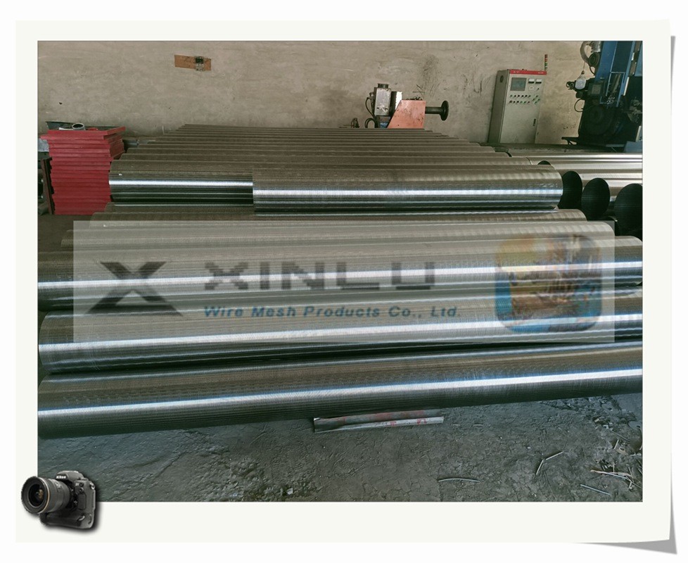Stainless Steel Wedge Wire Screen Pipe 100mm OD Waste Water Pipe 6m Length