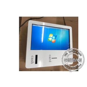 China Android Wall Mount 32 Inch Bill Acceptor Payment With Cash Acceptor Printer Camera Ic Reader Pos Monitor on sale