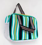 Shoulder Tote bag carrrying stripe shopping bag Handbag promotional bag