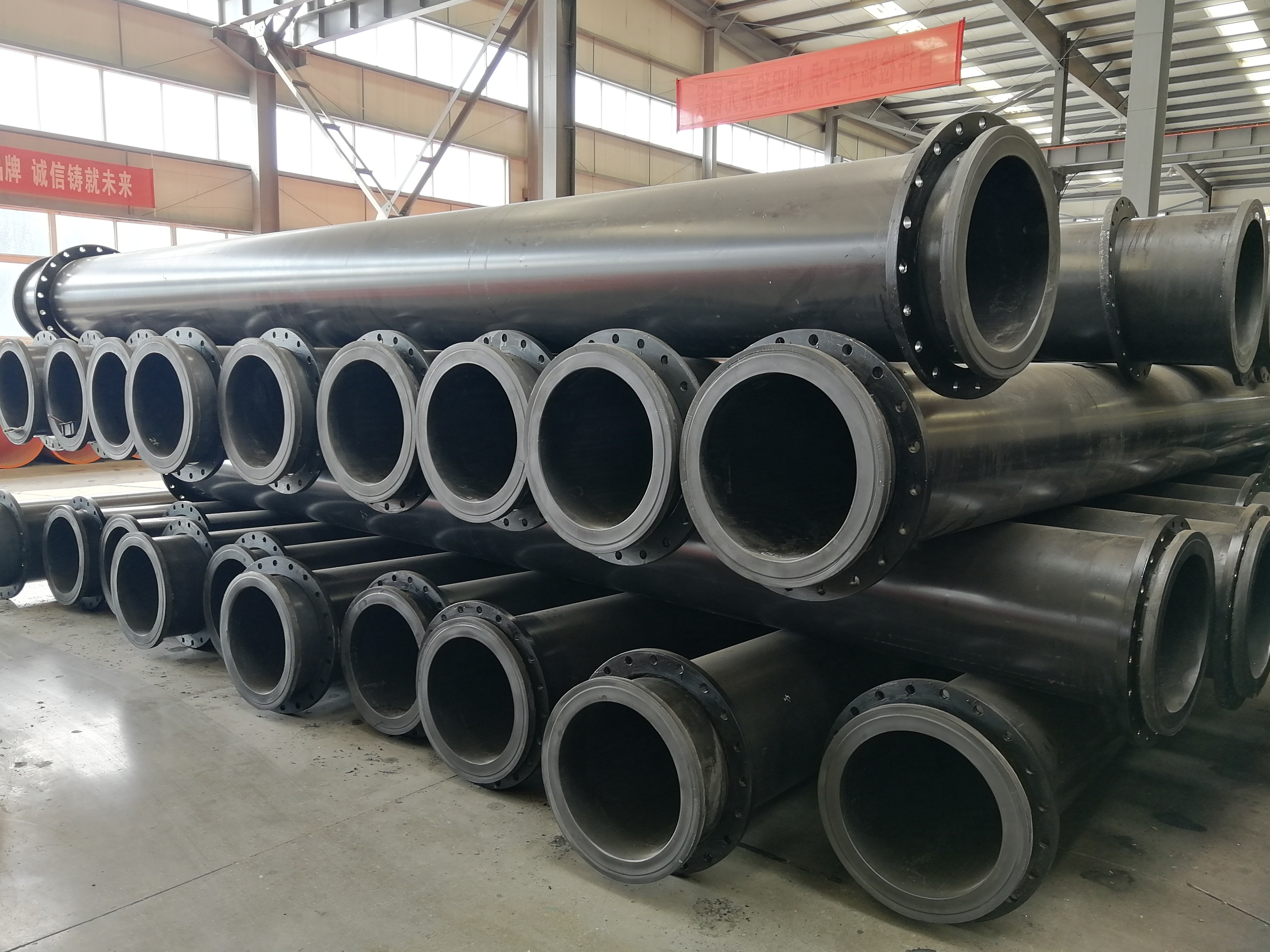 Temperature -60-80 Degree High Tensile Strength HDPE Slurry Pipe
