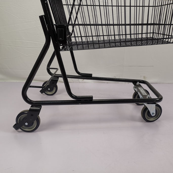 Black Classic Lightweight Shopping Trolley Cart American Style 80L
