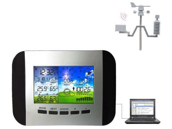 Professional Wireless Colorful Weather Station Temperature Humidity Rain