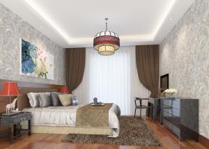 Wholesale Ivory White Embossed Floral Pattern Wallpaper / Wall Coverings For Shop Walls from china suppliers
