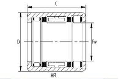 HFL3530 35*42*30mm Drawn Cup Bearing One Way Needle Clutch