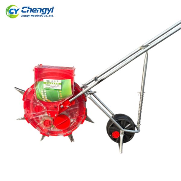 Steel Manual Seeder Machine Push Seeder Durable Precision Planting Tool for Agriculture