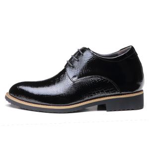 Wholesale Stealth Increase 6cm Elevator Men Shoes Genuine Leather Black Lace Up Dress Shoes from china suppliers