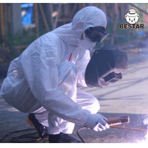 Wholesale CAT III Flame Retardant Type 5/6 White SMS Coverall for Oil Industry from china suppliers