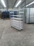 Nursery CC Racks Mesh Flower Cart Greenhouse Trolley Plant Cart Plywood Shelf