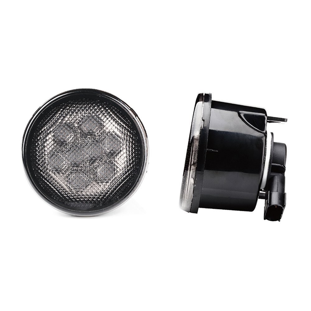 0.8W Jeep Car LED Fog Lights , Clear Lens Smoker Front Grill Turn Signal Light