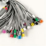 Edan Reusable 18-Lead ECG Cable 4mm Banana , IEC, EL16DIB181 For Medical Machine