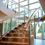 Child-Safe Rounded Stainless Steel Handrails for Family Homes