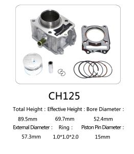 Wholesale CH 125 Honda 125cc Water Cooled Cylinder Kit For Motorcycle Engine Parts from china suppliers