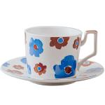 Business Gifts Nordic Cup And Saucer Coffee Tea Cup Mug Ceramic Decal Porcelain
